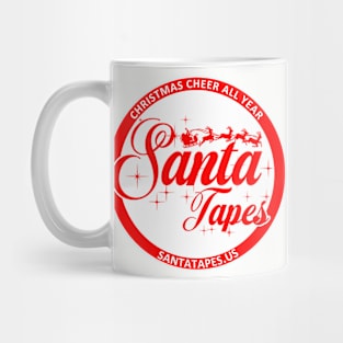 Santa Tapes Round Logo Mug